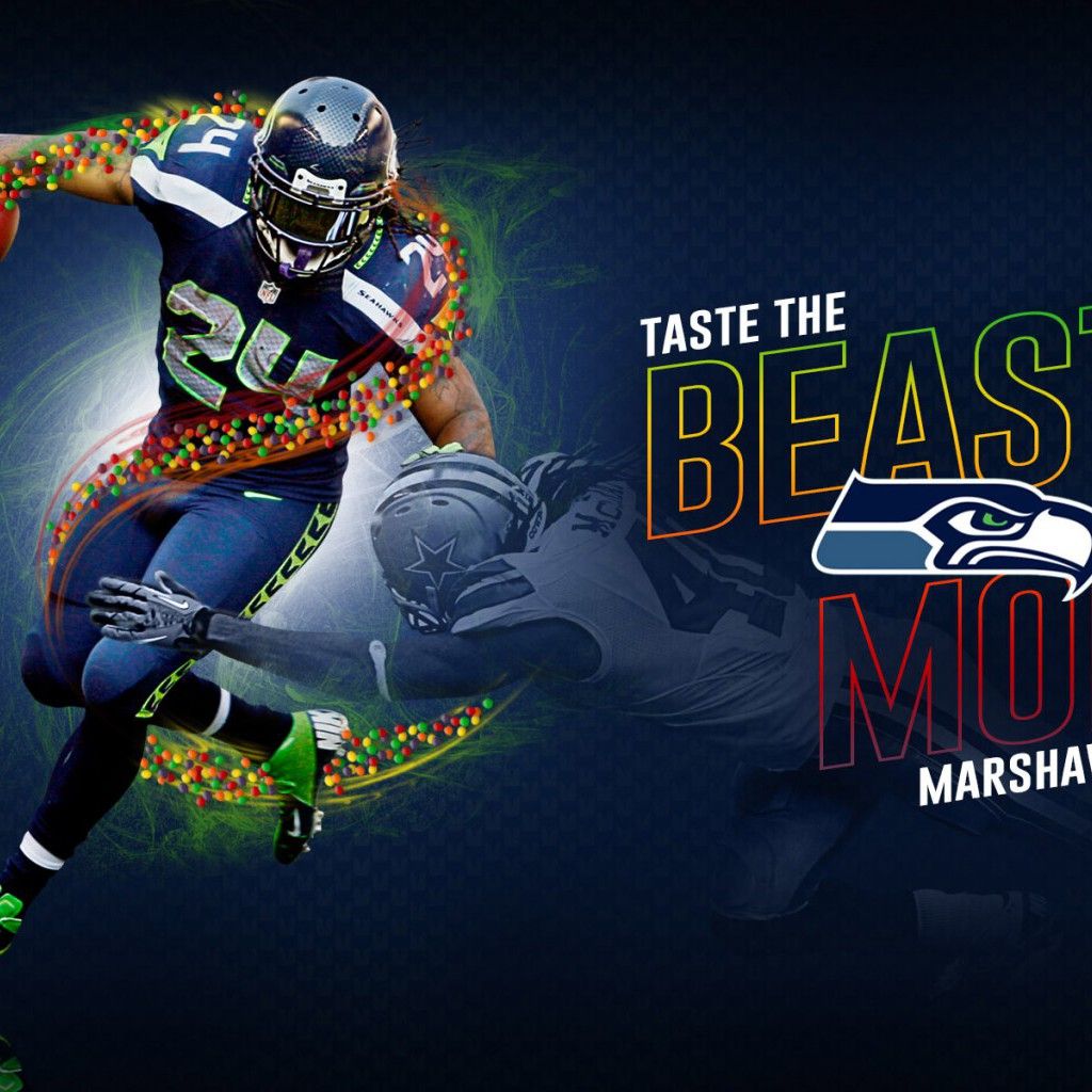 1024x1024 Download 1024x1024 Marshawn Lynch 2015 Beast Mode Wallpaper