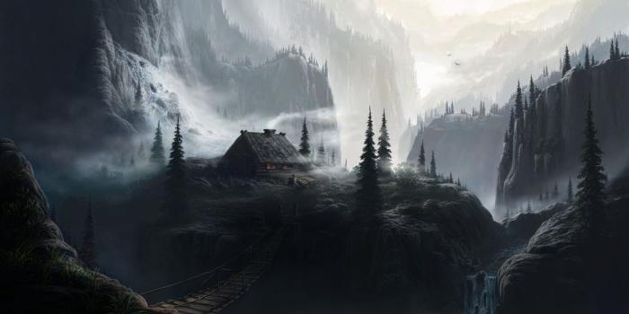 1245x700 Fantasy landscape art artwork nature wallpaper | 2560x1440 | 667358