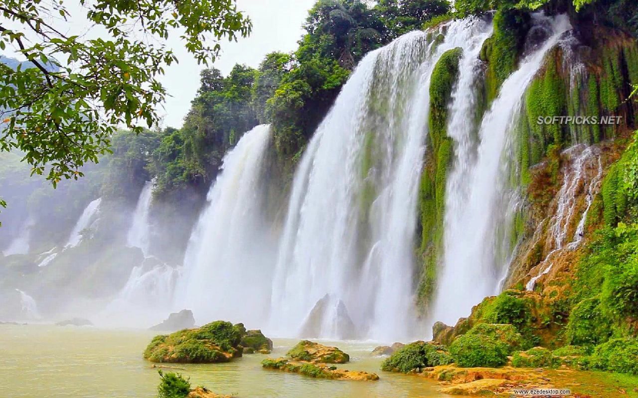 1280x800 waterfalls pictures for screensavers | Free Moving Screensavers