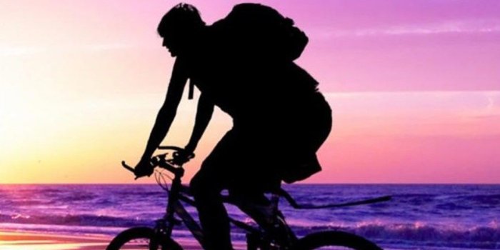 1060x1884 Beach Sunset Bicycle Ride iPhone 6 Plus hd Wallpaper | Awsome phone