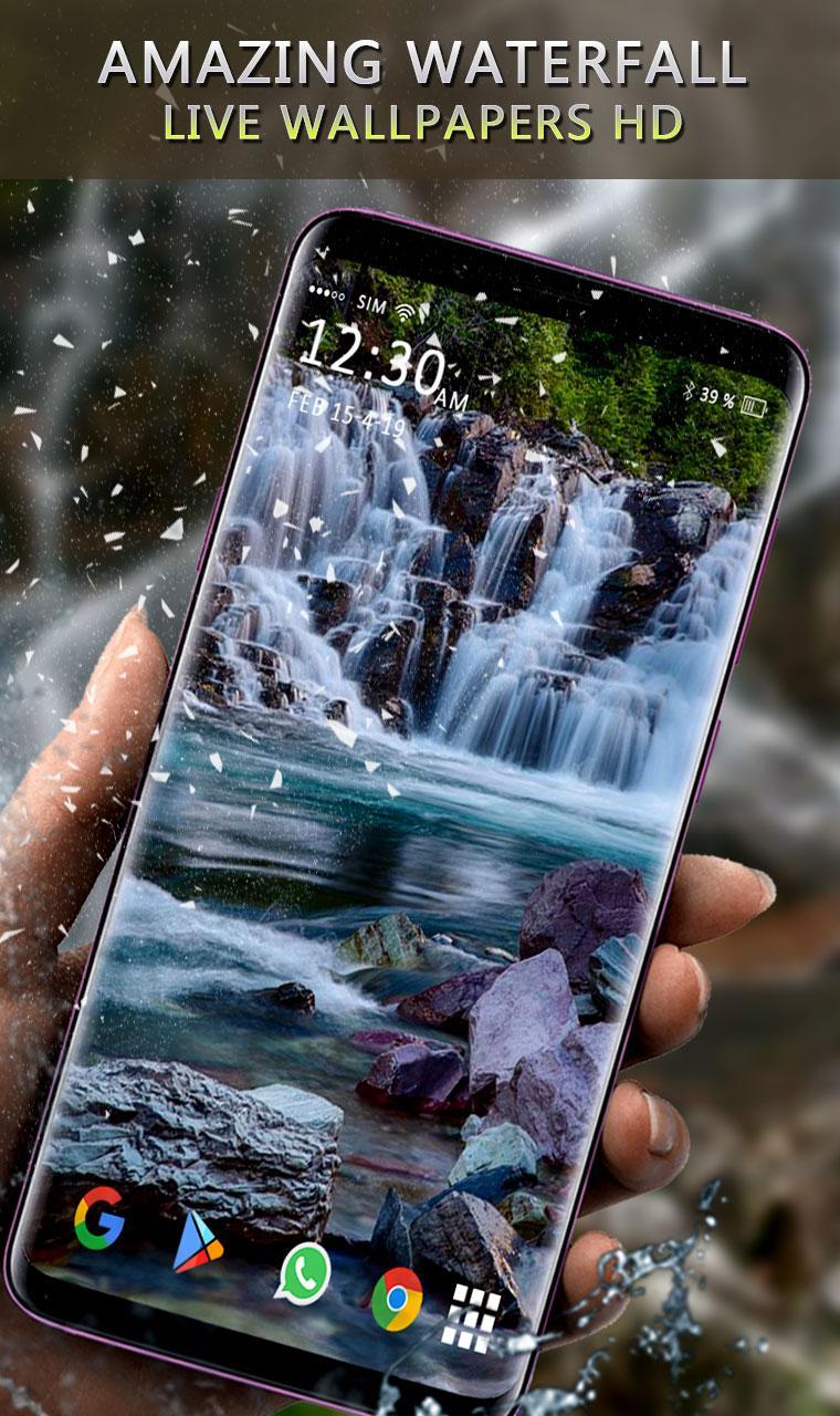760x1280 Waterfall Live Wallpaper - 3D Moving Backgrounds for Android - APK