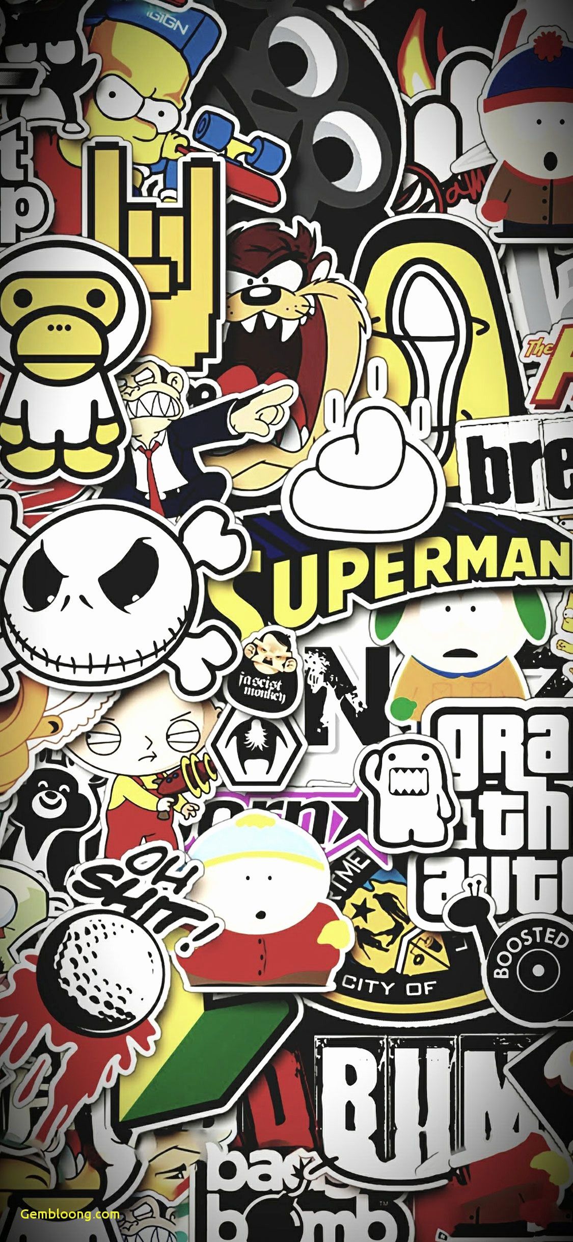 1125x2436 Download Bape Cartoon Elegant Hd Wallpaper For Iphone X Unique