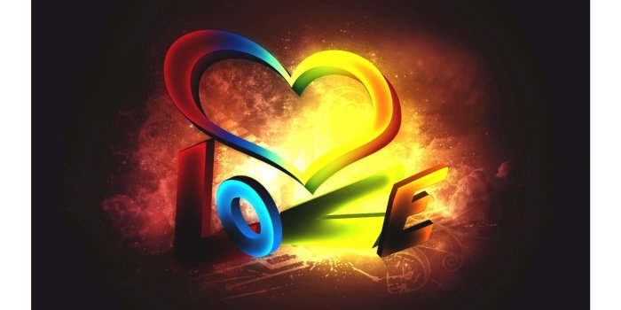 3840x2160 Rainbow Heart 4k Love Wallpaper - Love Hd Wallpapers Download