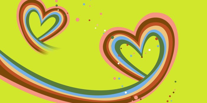 1920x1200 rainbow hearts HD Wallpaper | Background Image | 1920x1200 | ID