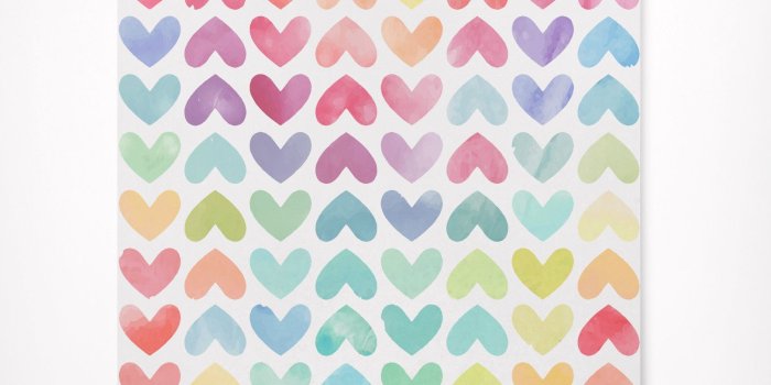 1624x1741 Watercolor Rainbow Heart Wallpaper Self Adhesive Premium Quality Multi  Purpose Peel & Stick Wallpaper Ideal Decor for Home, Nursery, Kitchen
