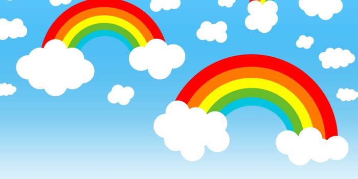 1280x1024 Download wallpaper: heart wallpaper, clouds, Sky, rainbow, download