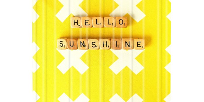 2000x2000 Hello Sunshine Scrabble Shower Curtain Happee Monkee