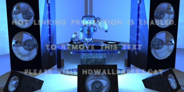 1024x768 platinum dj speakers blue sound music 3d and