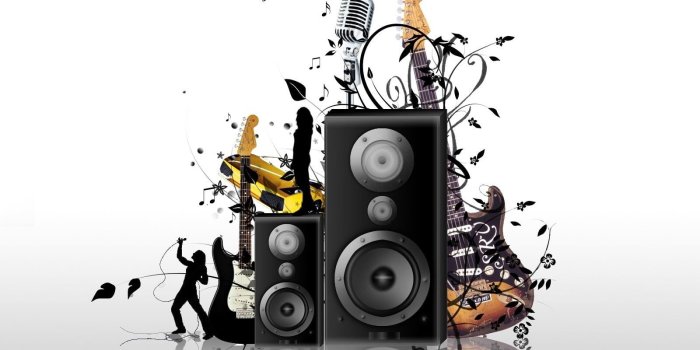 1600x1200 HD wallpaper: black stereo speaker, guitar, fire, music, skeleton