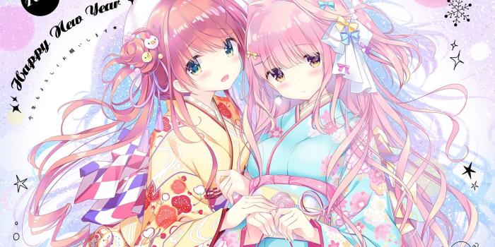 2880x1800 Download 2880x1800 Anime Girls, Happy New Year 2017, Japanese
