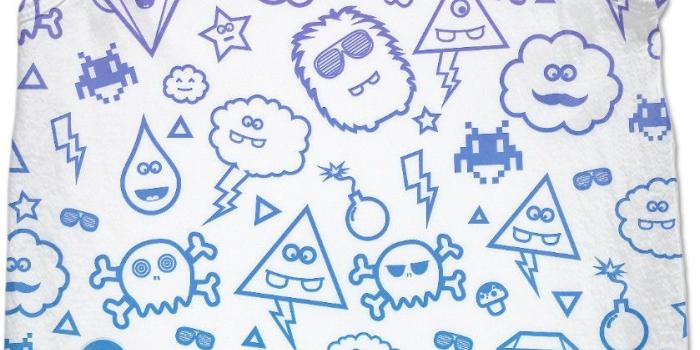 839x1377 Cute Pink & Blue Monster / Triangle / Fashion / Bomb Pattern in 2019