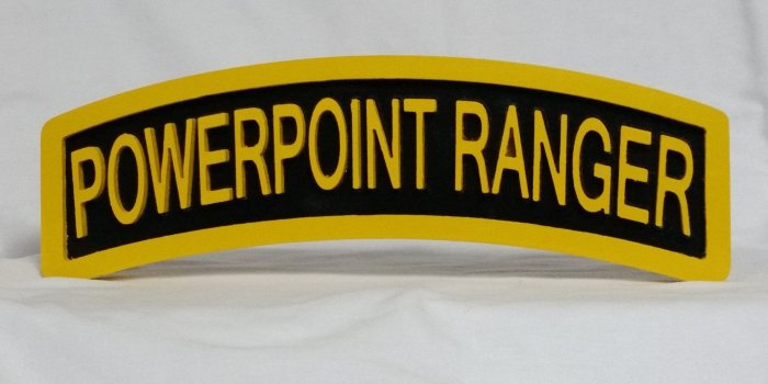 2048x1152 Powerpoint Ranger Tab 15 inch Handmade Wall Plaque – 31B Designs