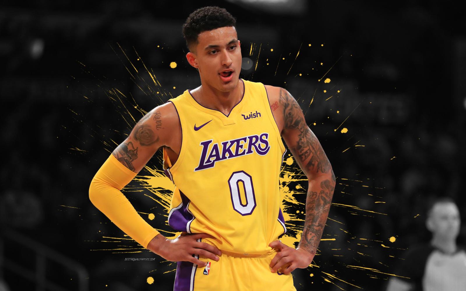 3840x2400 Download wallpapers Kyle Kuzma, 4k, basketball players, NBA, Los