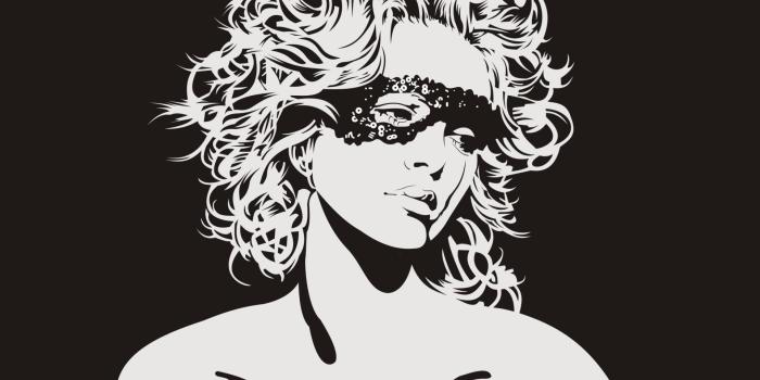 1920x1440 3397723 Girl, Face, Mask, Sad, Graphic, Vector wallpaper and