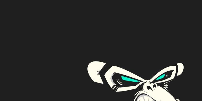 1920x1080 Evil Monkey Minimalist Wallpaper | 0 | Monkey wallpaper, Animal