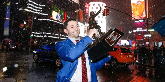 1920x1080 Mayfield Claims OU's Sixth Heisman Trophy - The Official Site of