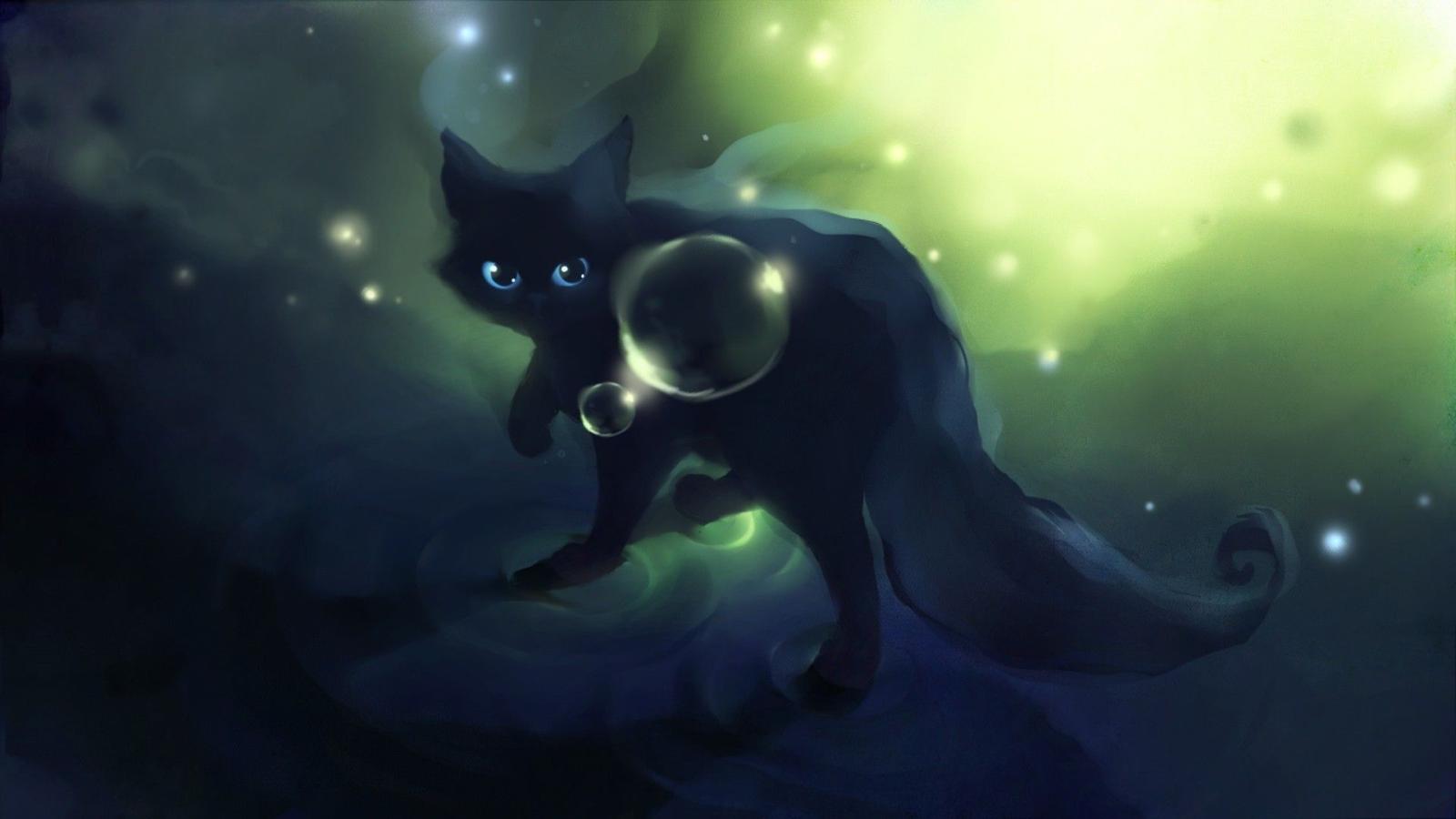 1920x1080 Anime Black Cat Wallpaper 1920x1080 Desktop Wallpapers HD Images