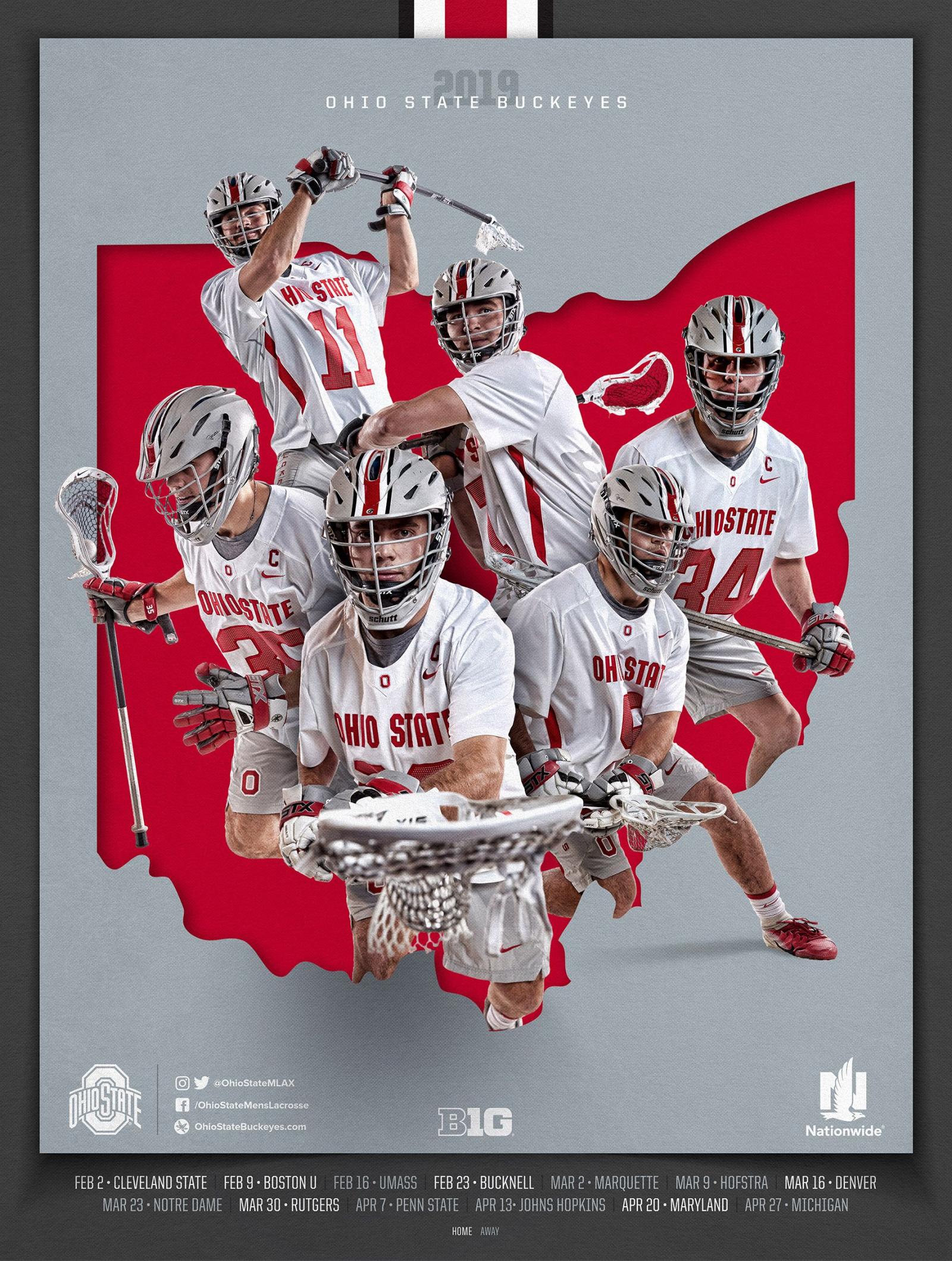 1812x2400 Schedule Posters – Ohio State Buckeyes