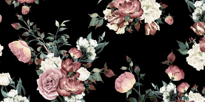 1650x1100 50+ Dark Floral Wallpapers - Download at WallpaperBro