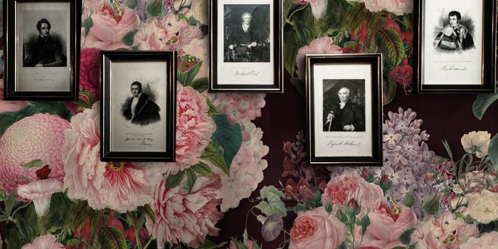 1280x960 Dark Floral Wallpaper, Dark wallpaper, Bedroom Decor, Kitchen Wall