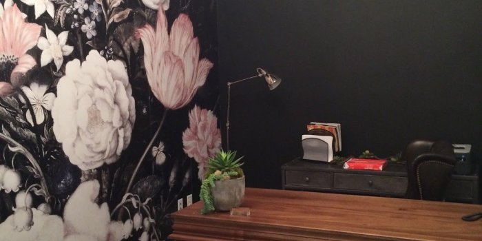 1200x1600 TnWallpaperHanger: Watercolor-Wall-Mural & Dark-Floral-Wallpaper