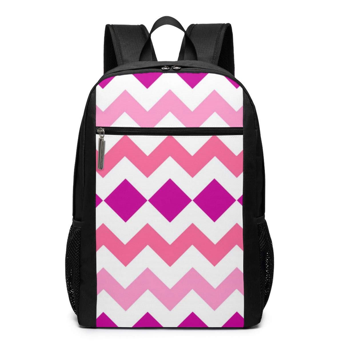1200x1200 Amazon.com: BUSDIFBG Pink Chevron Wallpaper College Laptop Backpack