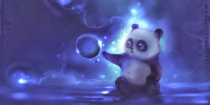 1920x1080 Cute Purple Panda Wallpapers