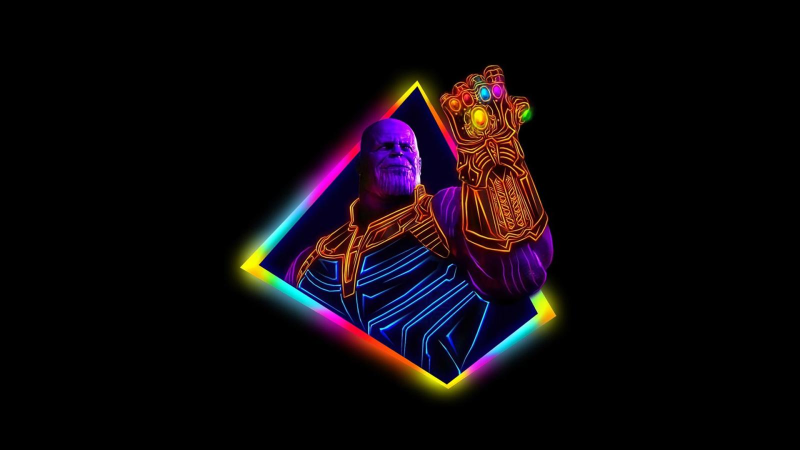 1920x1080 Thanos Avengers Infinity War Neon Art Wallpapers | Wallpapers HD