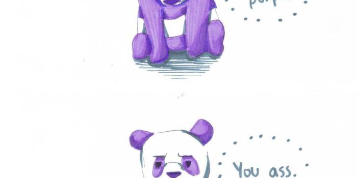 900x1158 Cute Purple Panda Wallpapers