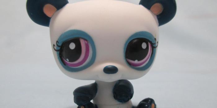1600x1200 LITTLEST PET SHOP Lot Blue Purple Panda Bear 1021 and 353 Set Authentic LPS