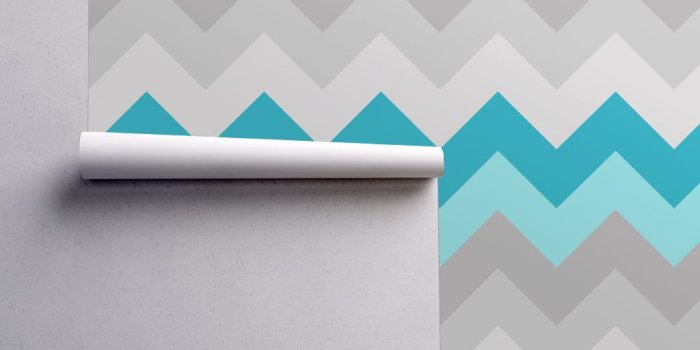 1024x1024 Turquoise Teal Blue Grey Gray Chevron Ombre Fade wallpaper