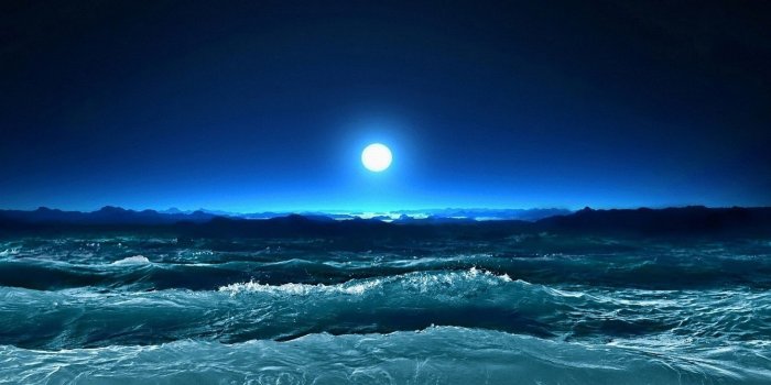 1920x1080 Ocean Moon Wallpapers - Top Free Ocean Moon Backgrounds