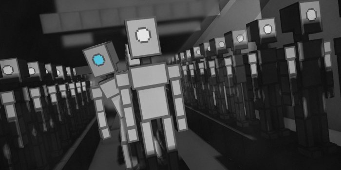 1920x820 Robotic Factory - Wallpapers and art - Mine-imator forums