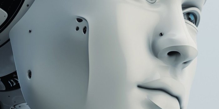 1080x1920 Robot, humanoid, head, high tech 1080x1920 iPhone 8/7/6/6S Plus