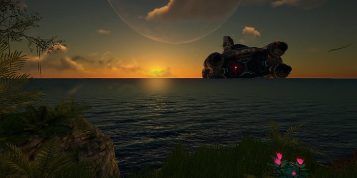 1920x1080 Sunset on the Aurora 