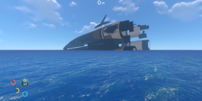 1920x1080 The Aurora is looking... Different today. : subnautica