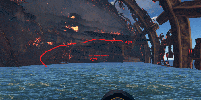 1920x1080 Picture guide showing the Aurora front doors. : subnautica