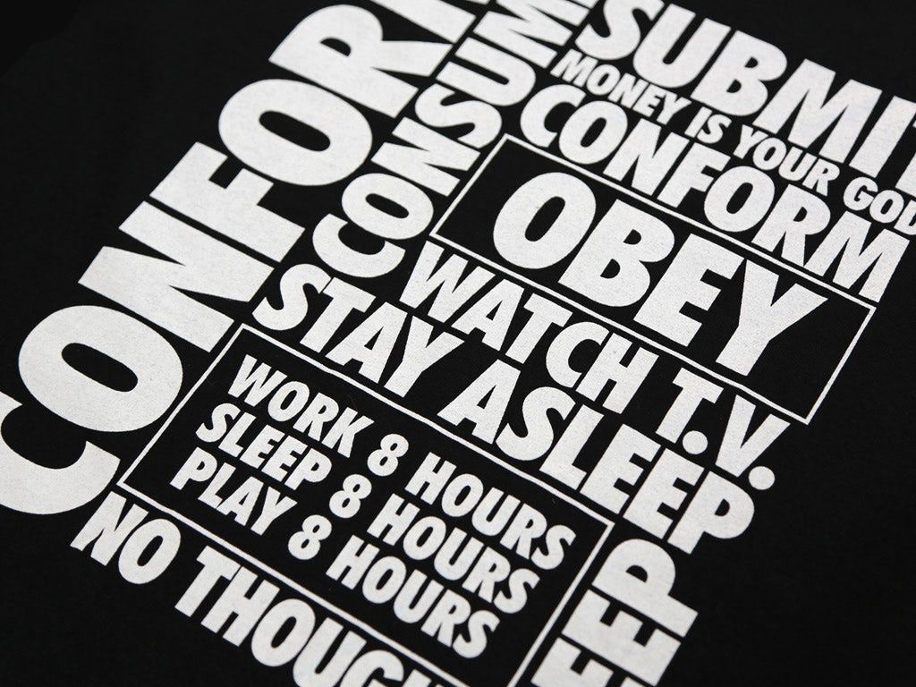 1024x768 CONFORM SUBMIT OBEY - HOODED TOP | Last Exit to Nowhere