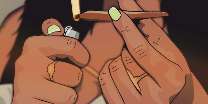 1024x1024 girl #artwork #art #fly #weed #smoke #irien #trill #dope #dopeness