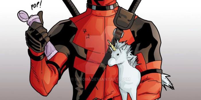 756x1057 Stuffed unicorn and oil DEADPOOL by Hiroim