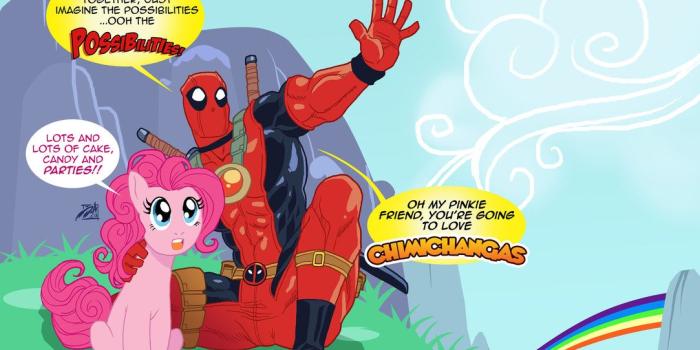 1083x738 Equestria Daily - MLP Stuff!: Deadpool Really Likes Unicorns