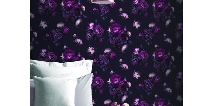 1000x1000 Arthouse Wallpaper Euphoria Floral Plum