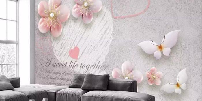 1000x800 US $30.0 |European retro 3D embossed jewelry plum wallpaper papel de parede  for living tv sofa wall bedroom wall papers home decor cafe -in Wallpapers 