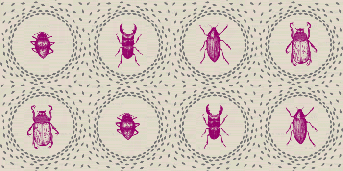 1800x1800 Holly Trill Beetles wallpaper - hollytrill - Spoonflower