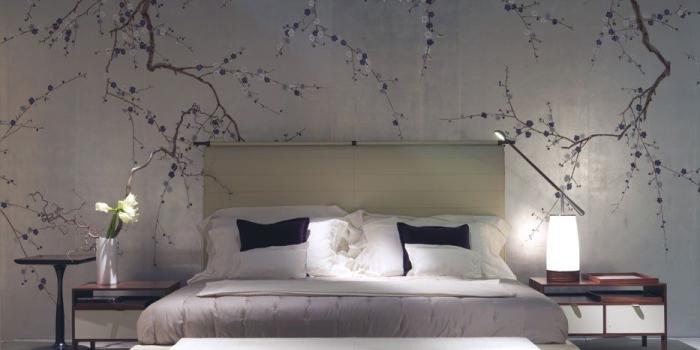 933x900 Plum Blossom' design in full custom | de Gournay