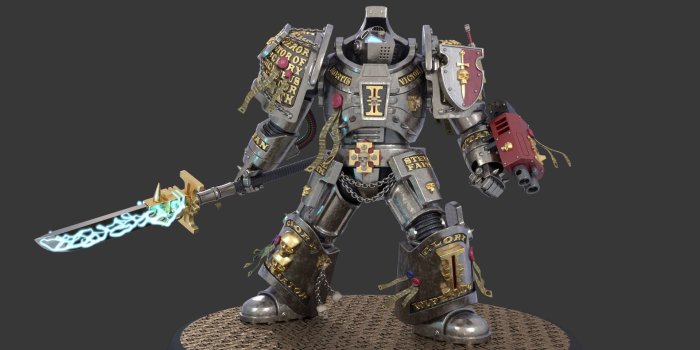 1920x1080 ArtStation - Grey Knight Terminator, Antonis Bouras