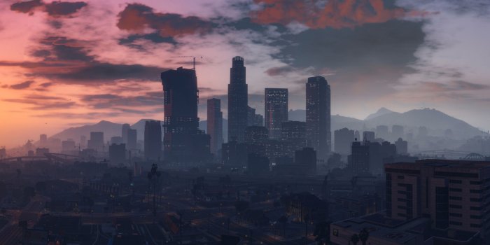 2048x1152 Cityscape, Horizon, Urban Area, City, Fortnite Image for Youtube