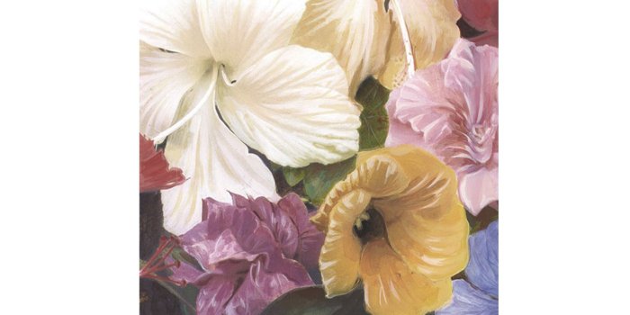 1400x1400 Tropical Flowers Wallpaper