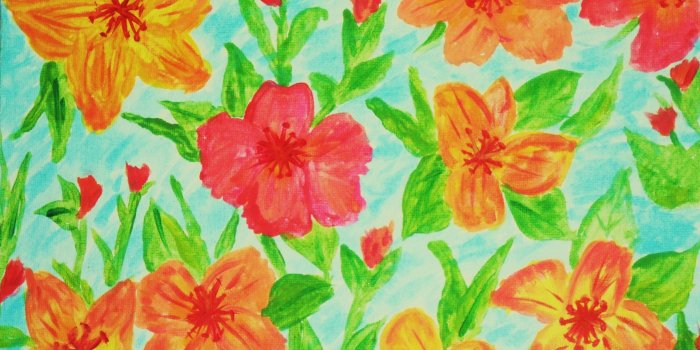 3736x2711 Pink Orange Yellow Tropical Flowers Vintage Flower Wallpaper Iphone