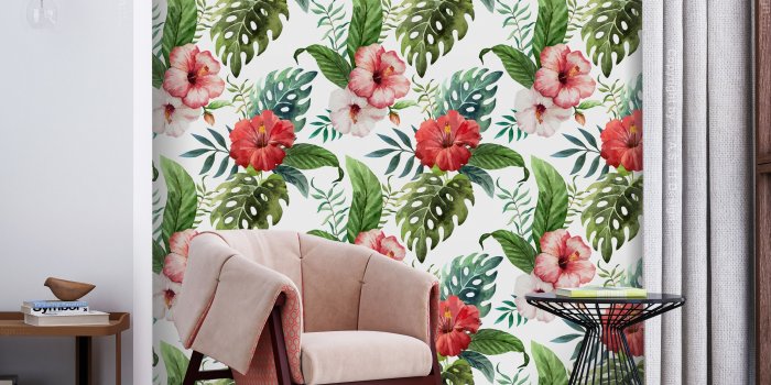 3000x2250 Tropical Flowers (Red)